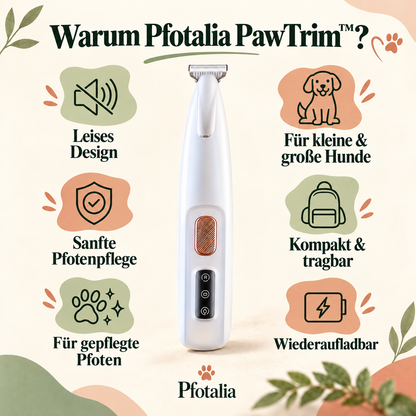 Pfotalia Pfotenpflege-Set – Pfotentrimmer + 2 Pfotenbalsame