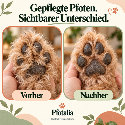 Pfotalia Pfotenpflege-Set – Pfotentrimmer + 2 Pfotenbalsame