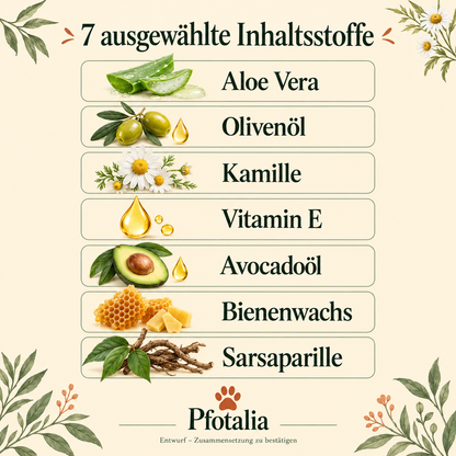 Pfotalia PfotenSchutz™ – Naturbalsam für Hunde zur Pfoten- & Nasenpflege